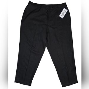 VTG Bend Over Black High Rise Straight Leg Dress Pants NWT Plus Sz 22W